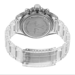 Toy Watch - mother of pearl & crystal